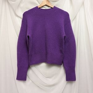 Cashmere and wool purple crew neck sweater by Vince, XS